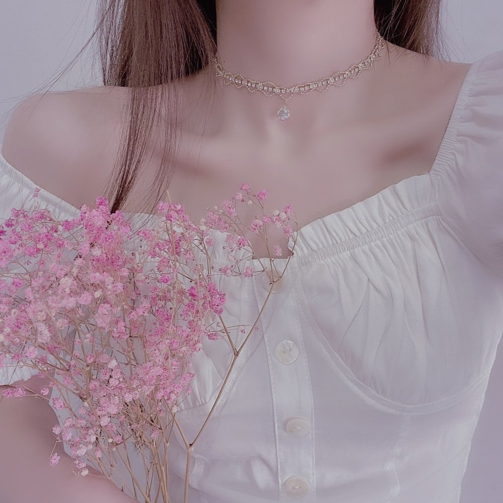 NEW 14K Gold Plated 2CT Solitaire Diamond Choker Necklace - Picture 2 of 8